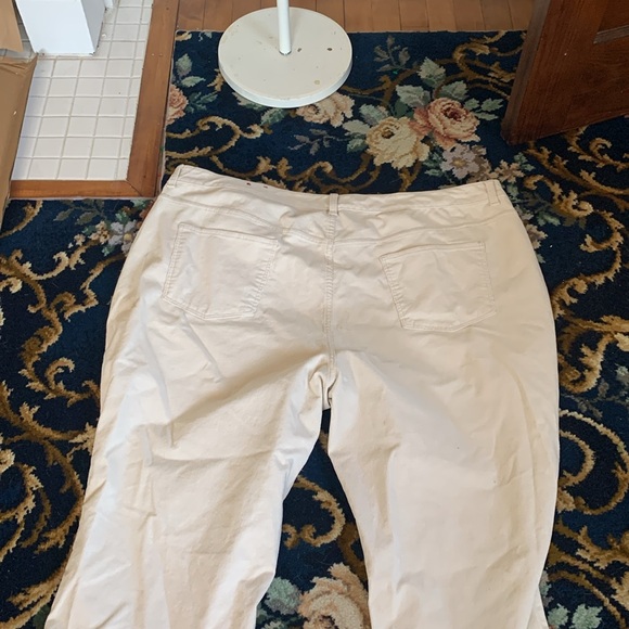 Talbots Ivory Straight Leg Pants - Picture 7 of 8